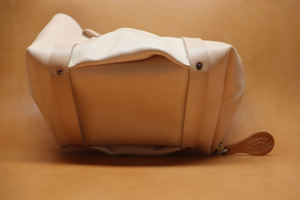Natural Veg Tan Leather Tote Bag with Veg Tan Straps (Handles) 105
